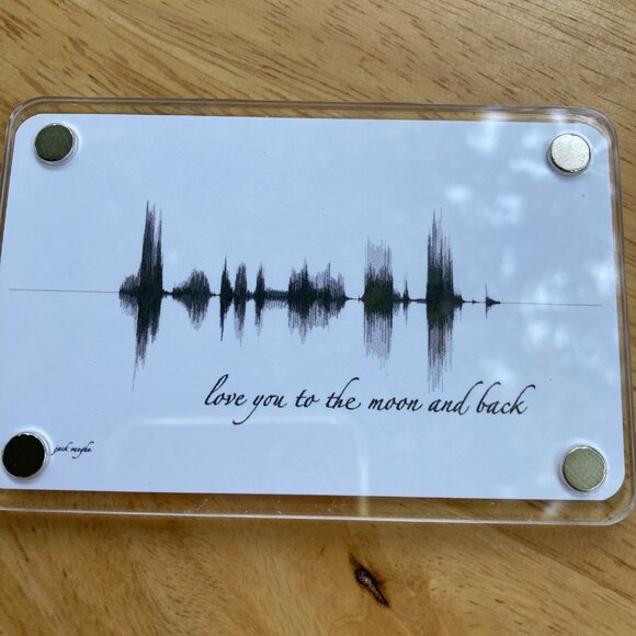 Love You To The Moon And Back Soundwave Magnet - Picture 3 of 6